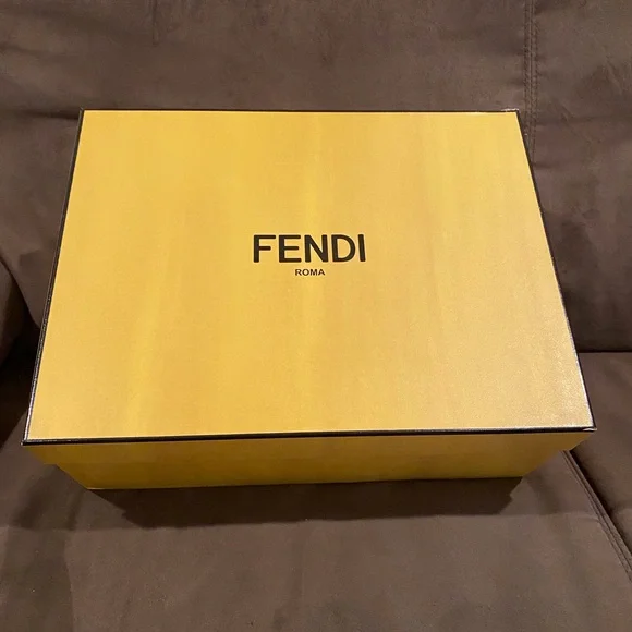 Fendi Calf Hair Lace-Up Colorblock High-Heel Ankle Boots - Picture 6 of 6